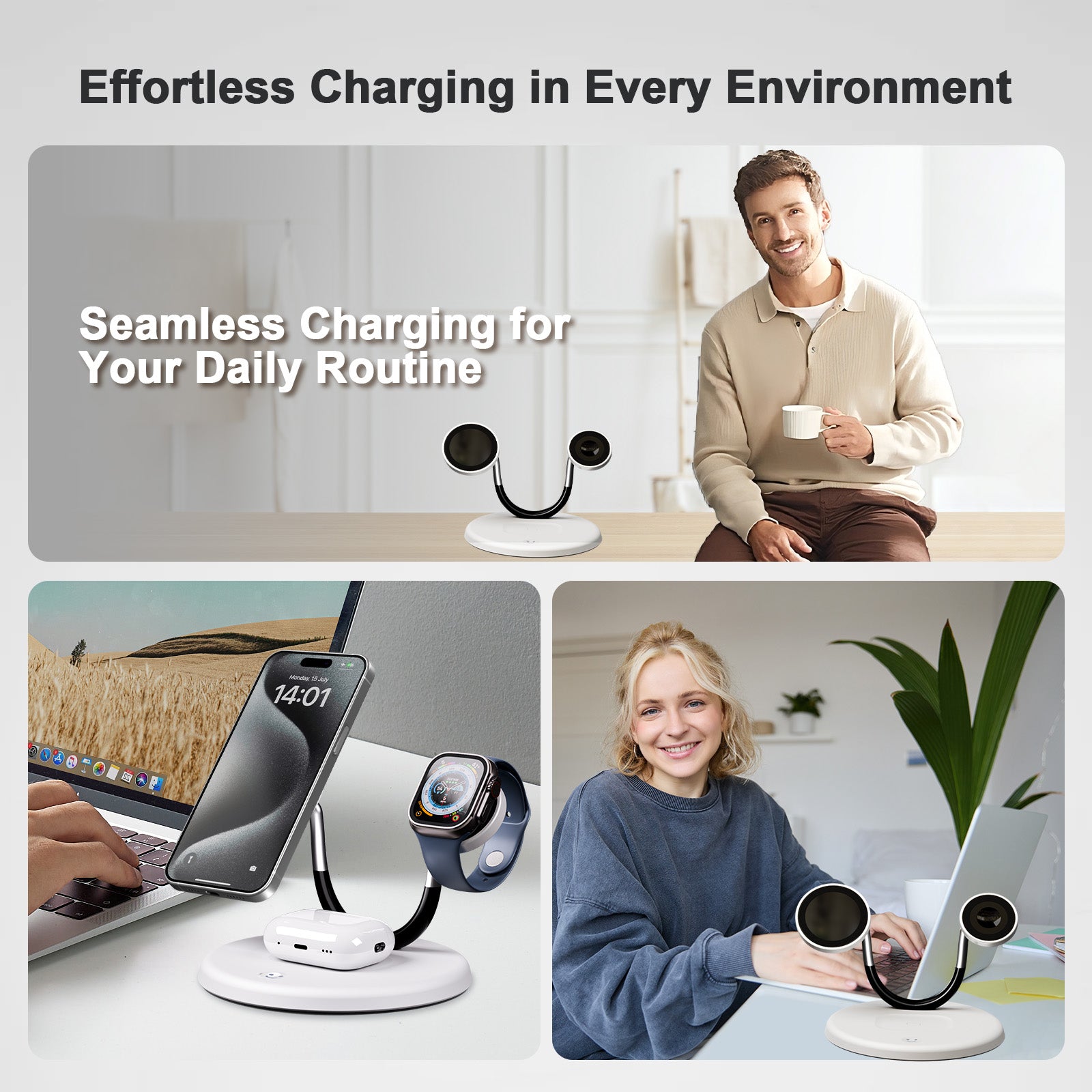 Waylite W555 SMILE Wireless Charging Station