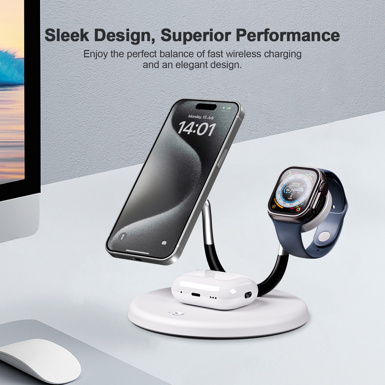Waylite W555 SMILE Wireless Charging Station